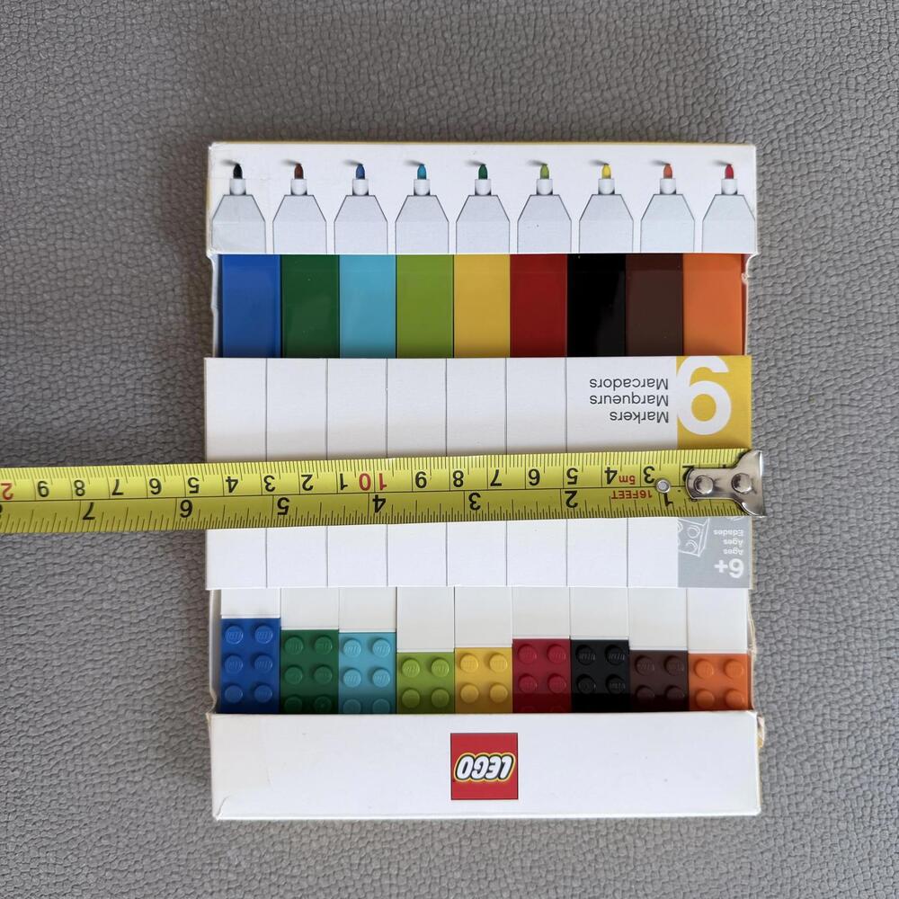 LEGO 9 Color Markers Set for Kids Ages 6+ - Picture 7 of 8